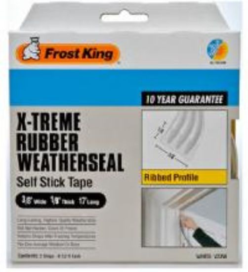 Picture of Weather-stripping Rubber White 3/8" X 1/8" X 17'