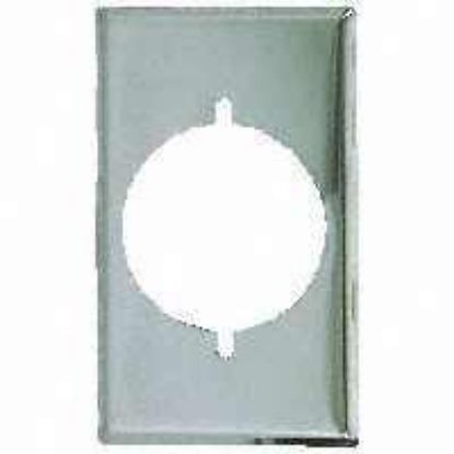 Picture of Wall-plate Single-outlet Steel Chrome 2.15"