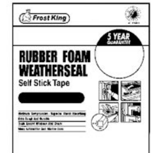 Picture of 3/8" Black Foam-Tape Weather-Seal