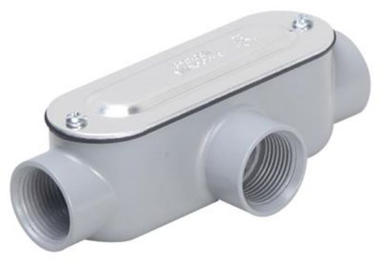 Picture of 1/2" Rigid Conduit-Body Tee Cast-Aluminum Powder-Coat With Gasket
