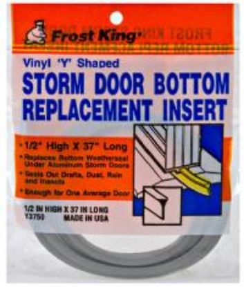 Picture of Storm-Door Bottom Replacement Insert Vinyl Gray 1/2" x 37"