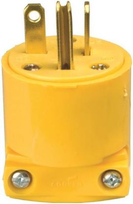 Picture of Electrical-Plug 20-amp 250-volt Yellow Vinyl