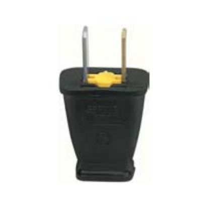 Picture of Electrical-Plug 15-Amp 125-Volt Black Plastic Replacement