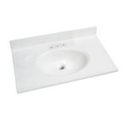 Picture of 31 x 19 WHT/WHT Vanity Top
