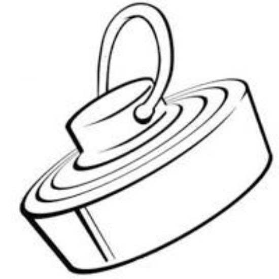 Picture of Sink-Stopper Vinyl With-Ring 1-1/2"