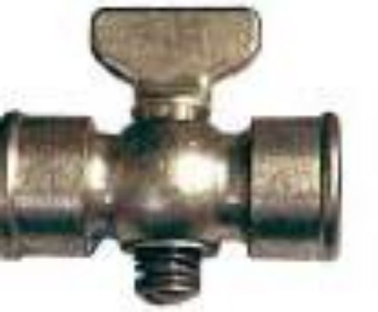 Picture of 1/4 Air-Cock F X F Tee-handle 5/32 Port Spring-Bottom 80 Psi
