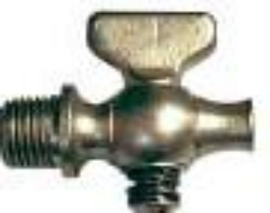 Picture of 1/4 Air-Cock M X Straight-nose-connection Tee-handle 5/32 Port Spring-Bottom 80 Psi