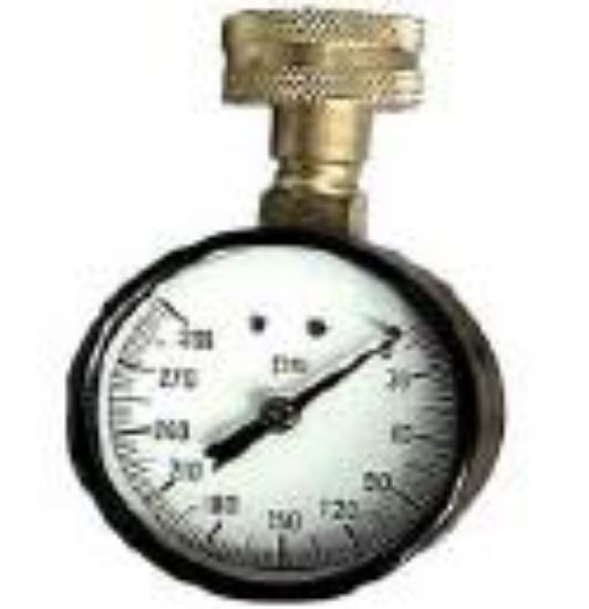 Picture of Water Pressure Test Gauge 200 Psi 3/4 Fht
