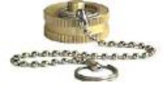 Picture of Hose-Cap with Chain Brass