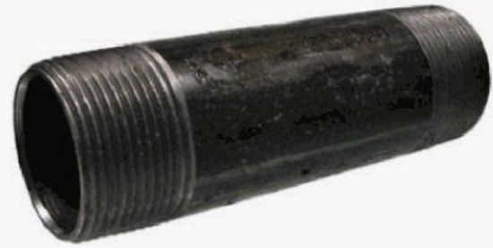 Picture of Black-Steel Pipe-Nipple 2-1/2 x Close
