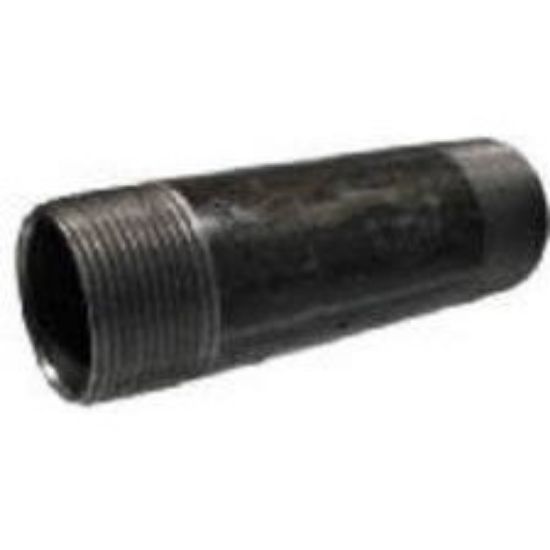 Picture of Black-Steel Pipe-Nipple 4" x 6"