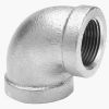 Picture of Galvanized-Plumbing Malleable-Iron Galvanized-Finish Elbow 90° 1/2"