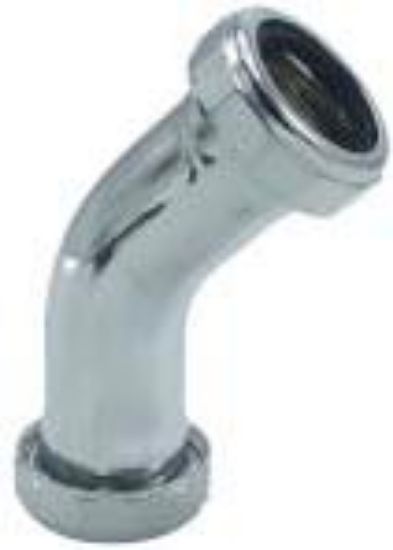 Picture of 1.25" Slip-Joint-Fitting Double-Slip 45° Chrome-Plated