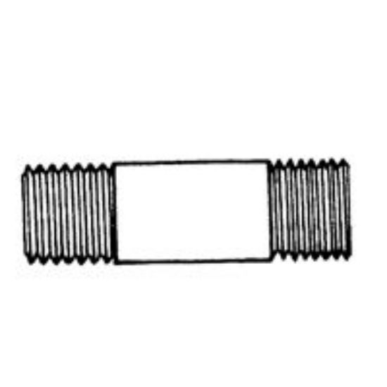 Picture of Pipe-Nipple Chrome-Plated 3/8" x Close