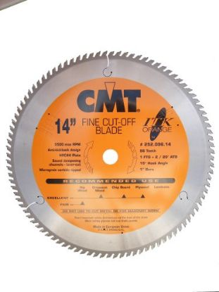 Picture of FINE CUT-OFF BLADE 14" x 96 Alternate-Top-Bevel BORE-1"