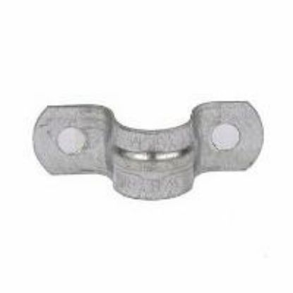 Picture of Galvanized-Steel 1/4" Pipe-Strap 2-Hole