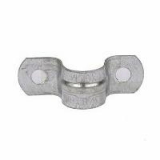 Picture of Galvanized-Steel 1/4" Pipe-Strap 2-Hole