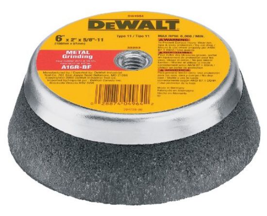Picture of 6" x 2" x 5/8"-11 Metal Grinding Steel Backed Cup-Wheel