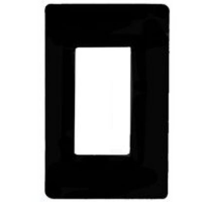 Picture of Screw-Less Single Gang Black Wall-Plate