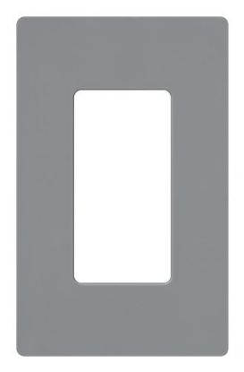Picture of Screw-Less Single Gang Gray Wall-Plate