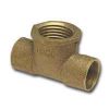 Picture of Straight-tee Cast-brass C X C X F 1/2"