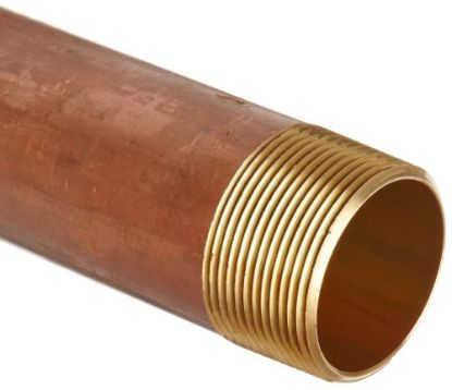 Picture of Pipe-Nipple Red-Brass 1-1/4" x 5-1/2"