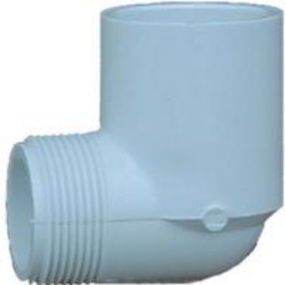 Picture of PVC-Plumbing Schedule-40 3/4" 90°-Elbow Street-Type MPT X S