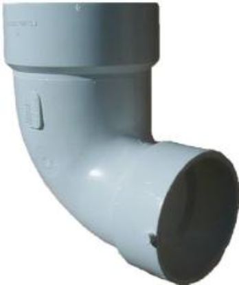 Picture of PVC-Plumbing DWV-Rated 4 Quarter-Bend H X H