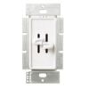 Picture of 300W Lighting-Dimmer Slide-Type White Dual-Single Pole