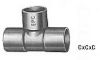 Picture of Wrot-Copper Pressure-Rated Reducing-Tee C X C X C 3/4 X 1/2" X 1/2"