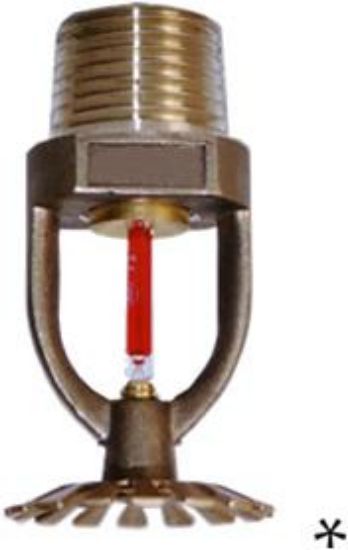 Picture of Fire-Sprinkler Head Glass-Bulb Pendent rough-Brass 1/2" NPT