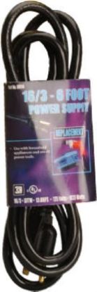 Picture of Power Replacement-cord Black 6'