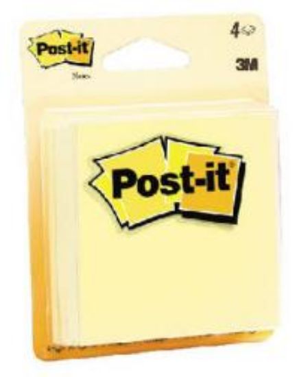 Picture of Post-it Notes 2-7/8" x 2-7/8" (73mm x 73mm) 3 Pads of 50 Sheets per