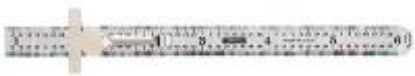 Picture of Precision-Ruler Stainless-Steel 6" x 1/2"
