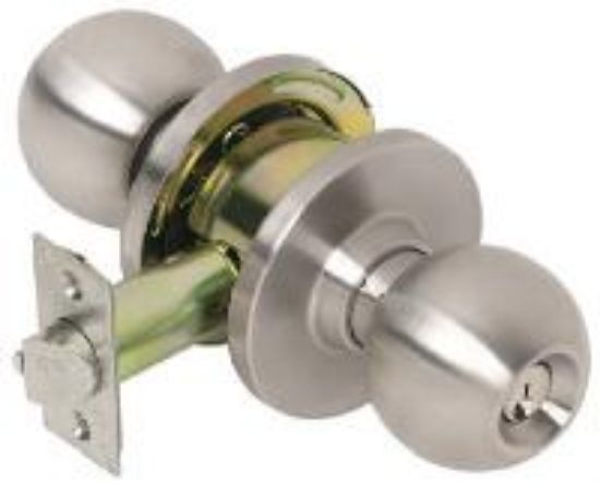 Picture of Lock-Set Satin-finish Stainless-steel Store-room