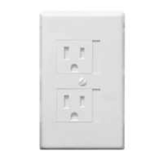 Picture of Wall-Plate White Duplex SafeWall