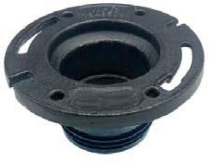 Picture of No-hub Closet Flange 2-finger Push-in 4" X 4"