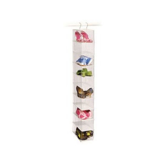 Picture of Clear-Vinyl 10-Compartment OTB Shoe-Organizer