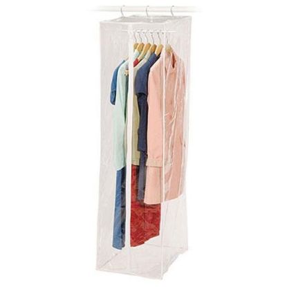 Picture of Clear-Vinyl Dress Bag W/Maxi Rack