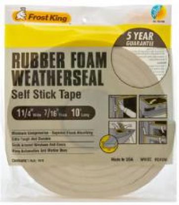 Picture of Weather-Seal High-Density Foam-Tape White 1-1/4" x 7/16" 10'