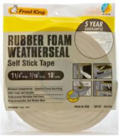 Picture of Weather-Seal High-Density Foam-Tape White 1-1/4" x 7/16" 10'
