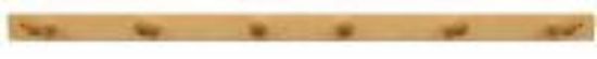 Picture of 6 Peg Natural Wood Rack