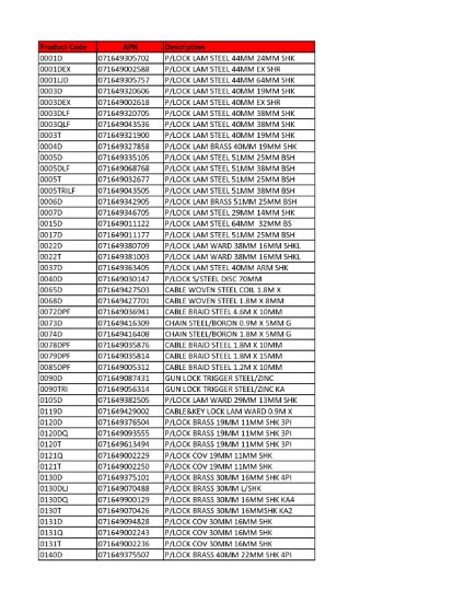 Picture of 15-feet Security Cable/Chain
