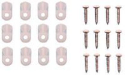 Picture of White Plastic Screen Clips