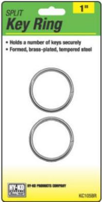 Picture of Key-Ring Split-Ring Brass 1"