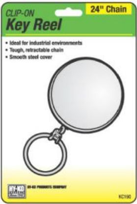 Picture of Retractable Key-Reel Clip On Chrome 24"