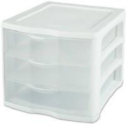 Picture of Plastic Organizer 3 Drawer Clear
