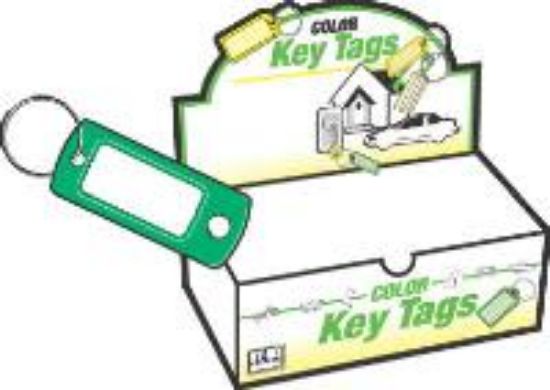 Picture of Key-tag Plastic With-ring Assorted-colors