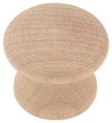 Picture of Round Wood Cabinet-Knob White Birch 1" x 1"