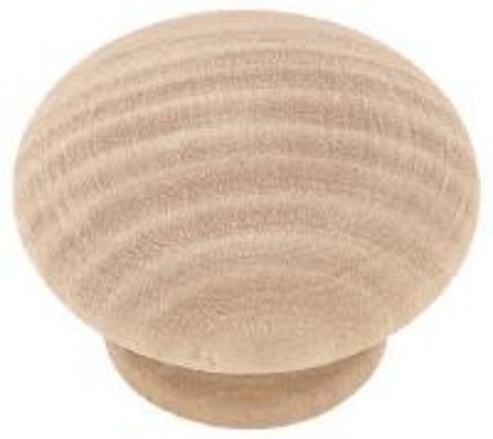 Picture of 1-1/2" Round 3/4" Knob White Birch